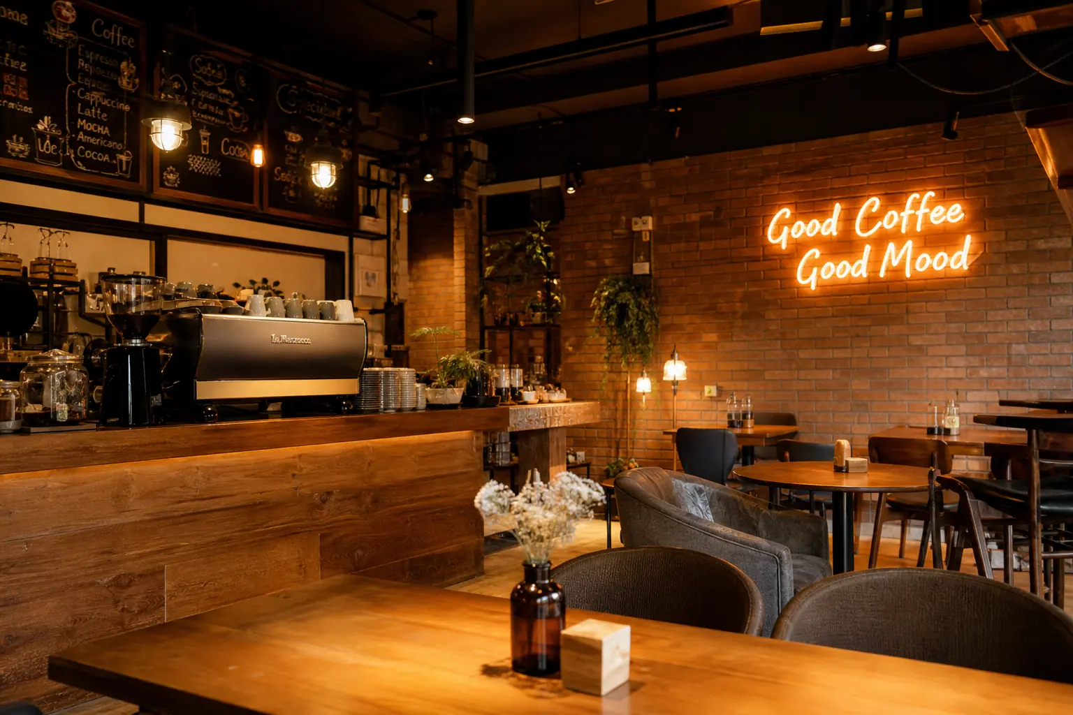 Inside Crema Dolce café